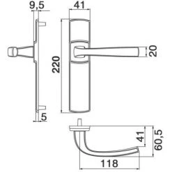Ligne Muze - Décor : Chromé Velours - Modèle : Clé L - VACHETTE - Vendu à L'unité -E-boutique VACHETTE 13482193 4