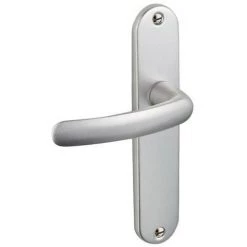 Ensemble De Porte Budget - Décor : Argent - Modèle : Bec De Cane - VACHETTE - Vendu à L'unité