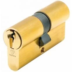 Cylindre Double Entrée V5 - Dimensions : 35 X 35 Mm - Décor : Nickelé - VACHETTE - Décor : Nickelé