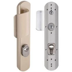 Poignée De Porte Blindée Universelle Vachette Version Palière Secumax UP Alu - Alu