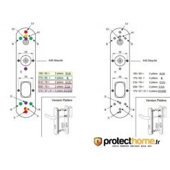 Poignée De Porte Blindée Universelle Vachette Version Palière Secumax UP Alu - Alu 6 Poignée De Porte Blindée Universelle Vachette Version Palière Secumax UP Alu - Alu -E-boutique VACHETTE 15359206 3
