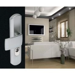 Poignée De Porte Palière Blindée Vachette MUZE Platine 195 Mm - Doré -E-boutique VACHETTE 16641716 4