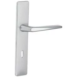 VACHETTE Ensemble Sur Grande Plaque En Aluminium Anodisé - Ton Argent - RIVIERA Condamnation - Argent