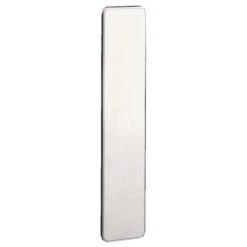 VACHETTE Plaque Seule Golf Entraxe 195 Mm Avec Piliers Taraudés Anodisé Argent