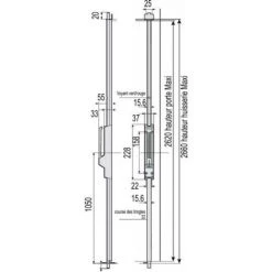 VACHETTE Crémone Pompier Type ST 741 à Poignée Basculante Sans Tringle Coloris Blanc - Blanc RAL 9016 -E-boutique VACHETTE 18992759 3