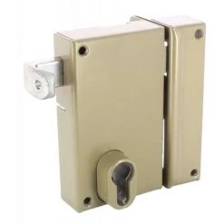 VACHETTE Serrure En Applique Verticale à Tirage - Pêne Dormant Et Demi-tour - A Cylindre Européen - 7215 Main Gauche