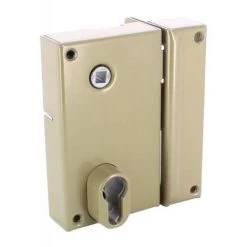 VACHETTE Serrure En Applique Verticale à Fouillot - Pêne Dormant Et Demi-tour - A Cylindre Européen - 7216 Main Gauche