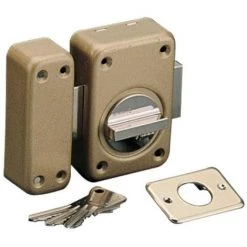 VACHETTE Verrou à Bouton De Sûreté V 136 Varié Pêne De 110 Mm Type 7640 - Longueur Du Pêne 160 Mm