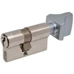 VACHETTE Cylindre Double De Sûreté à Bouton 30 X 30 En Laiton Nickelé Satiné - Profil Européen Varié - Série 3001