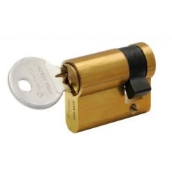 VACHETTE Cylindre Simple De Sûreté 30 X 10 En Laiton Poli - Profil Européen Varié - Série 5000