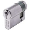 VACHETTE Cylindre Simple De Sûreté 30 X 10 En Laiton Nickelé Satiné Profil Européen S Entrouvrant Sur Numéro UA1001 Série V5 5101