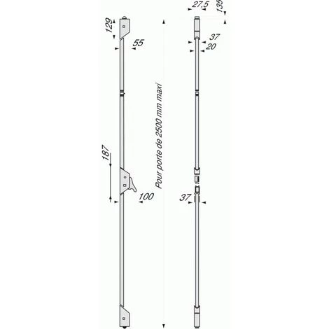 VACHETTE SERRURE SAFE PAD 733 BLANC - Blanc RAL 9016 2 VACHETTE SERRURE SAFE PAD 733 BLANC - Blanc RAL 9016 – Image 2