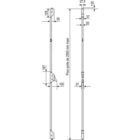 VACHETTE SERRURE SAFE PAD 733 BLANC - Blanc RAL 9016 3 VACHETTE SERRURE SAFE PAD 733 BLANC - Blanc RAL 9016 – Image 3