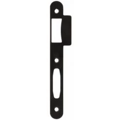 VACHETTE Gâche Finition Acier Verni Noir Pour Serrure à Larder à Pêne Demi-tour Et Pêne Dormant D450 Et D45 Carton De 25