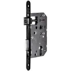 VACHETTE Serrure à Larder Type D450 PR Pour Grille Avec Demi Tour Réglable à Cylindre Axe à 50 Mm, Entraxe 70, Avec Gâche.