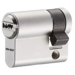 VACHETTE Cylindre Simple à Profil Européen Type CY 110 Breveté 3 Clés Réversibles Finition Nickelée 30 X 10