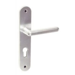 VACHETTE Ensemble Sur Grande Plaque Arrondies En Aluminium Anodisé - Ton Argent - GOLF Bec-de-cane