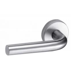 VACHETTE Béquille Double Coudée 491 Sur Rosace Ronde En Inox - LINOX
