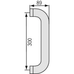 VACHETTE Poignée Porte Battante Tubulaires Droites PG 3000 NM Entraxe 300 Mm -E-boutique VACHETTE 19000659 3