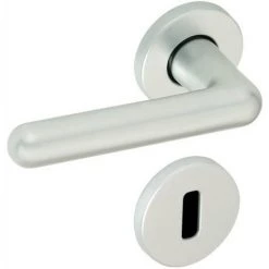 VACHETTE Béquille Double Seule Pour Ensemble Sur Rosace En Aluminium Anodisé - GOLF Finition Argent - Argent