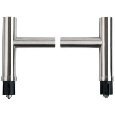 VACHETTE Paire De Supports T Déporté En Inox Brossé Pour Système MODULINOX 1 VACHETTE Paire De Supports T Déporté En Inox Brossé Pour Système MODULINOX