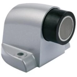 VACHETTE Butée Arrêt De Porte Lourde Avec Aimant En Zamak Laqué Gris Métallisé