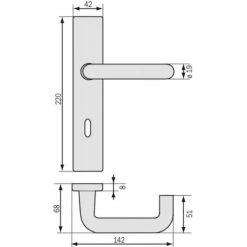 VACHETTE Béquille Double Seule Grise Pour Ensemble Sur Plaque Ou Rosace En Polyamide - ARCOLOR BEZAULT 232 - Gris Clair -E-boutique VACHETTE 19002107 5