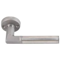 VACHETTE Béquille Double Code Handle Sur Rosace Ronde C7 35/80 Chromé/velours, Bec-de-cane Droite -E-boutique VACHETTE 19002119 4