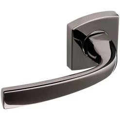 VACHETTE Béquille Double Sur Rosace Ligne Artis Chromé Diamant Noir - Noir