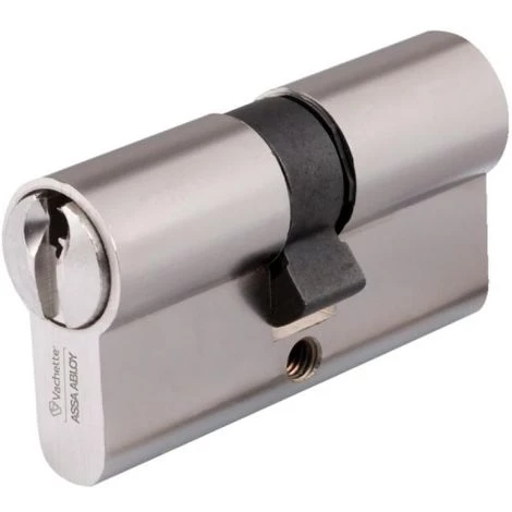 VACHETTE Cylindre Double Série 7101 Sur Numéro UA 1001 Laiton Nickelé 35 X 35 3 Clés 1 VACHETTE Cylindre Double Série 7101 Sur Numéro UA 1001 Laiton Nickelé 35 X 35 3 Clés