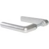 Béquille De Porte Double Saillie Réduite Argent - Carré 7 Mm - Golf - Vachette
