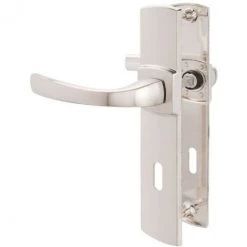 Poignée De Porte Sur Plaque Platine - Clé L - 185 Mm - Muze - Vachette