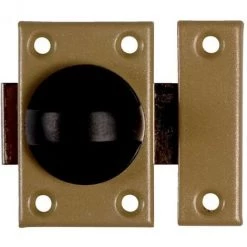 Verrou Acier Targette Plate Bronze - 35 Mm - Vachette