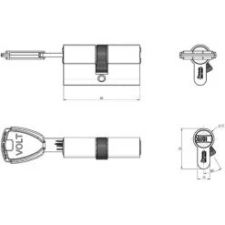 Cylindre Européen Vachette Volt Haute Performance 30x30 - Alu -E-boutique VACHETTE 23797688 5