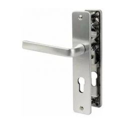 Poignée De Porte Palière Kaza Bezault - Argent - Clé I - Vachette