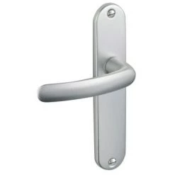 VACHETTE Ensemble Sur Petite Plaque En Aluminium Anodisé - Ton Champagne - BUDGET Bec-de-cane - Champagne