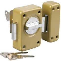Verrou De Sureté Bouton Et Cylindre Série V136 Vachette - Longueur 45 Mm