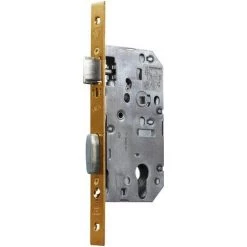 Serrure Réversible Pêne Dormant 1/2 Tour Sans Cylindre Série D40 Vachette - Bouts Carrés - Largeur 78 Mm - 148 Mm