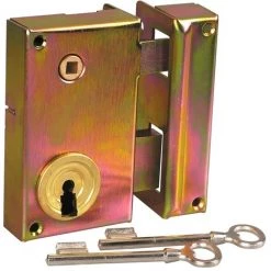 Serrure à Clé Bénarde Verticale Pêne Dormant Pour Grille Série Standing Vachette - Droite