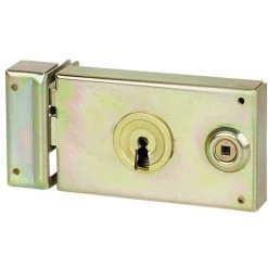 Serrure à Clé Bénarde Horizontale Pêne Dormant Pour Grille Série Standing Vachette - Gauche