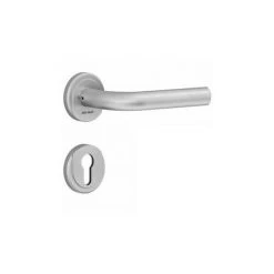 VACHETTE Ensemble Vercy AH200 Béquille 471L Poignée Tirage Droite Rosace Ronde C7 BEZAULT Inox Brossé - 204794 - Inox Brossé