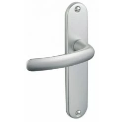 VACHETTE Ensemble Sur Petite Plaque En Aluminium Anodisé - Ton Argent - BUDGET Condamnation - Argent