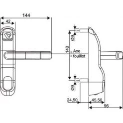 VACHETTE Module Extérieur A Trou De Cylindre - Blanc RAL 9016 -E-boutique VACHETTE 38138036 3