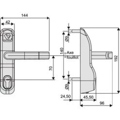 VACHETTE Module Antipanique PREMIUM EVOLUTION PE1323 MEBC Finition Inox - Inox -E-boutique VACHETTE 38142556 3