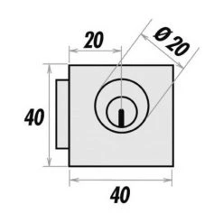 Serrure à Cylindre Rond Type 5064 S'entrouvrant Vachette Sens Gauche