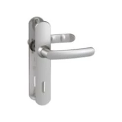 Poignées De Porte Avec Plaque, Entraxe 195 Mm, Clé L, Chromées Miroir Vachette -E-boutique VACHETTE 43480402 3