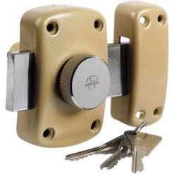 Verrou Cyclop Bouton Et Cylindre De L.50 Mm, Diamètre 23 Mm Avec 3 Clés Vachette