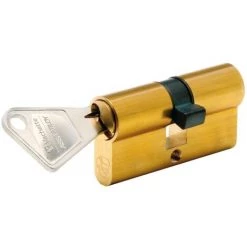 Cylindre De Serrure Laiton V5, 40x40 Mm, 5 Goupilles, 3 Clés Réversibles Vachette