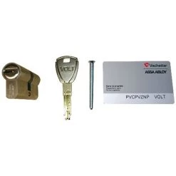 Cylindre Volt 7101 VACHETTE Avec Carte De Propriété + 3 Clés - 35x35mm - Double Entrée - 22128000