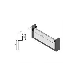 Profil Pour Dossier Suspendu à Visser 1323 VACHETTE Pour Tiroir - L.4 Mètres - Alu Brut - 032756 -E-boutique VACHETTE 5436057 4